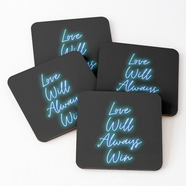 Item preview, Love Will Always Win Blue Neon Lights designed and sold by BhARTi Taylor.