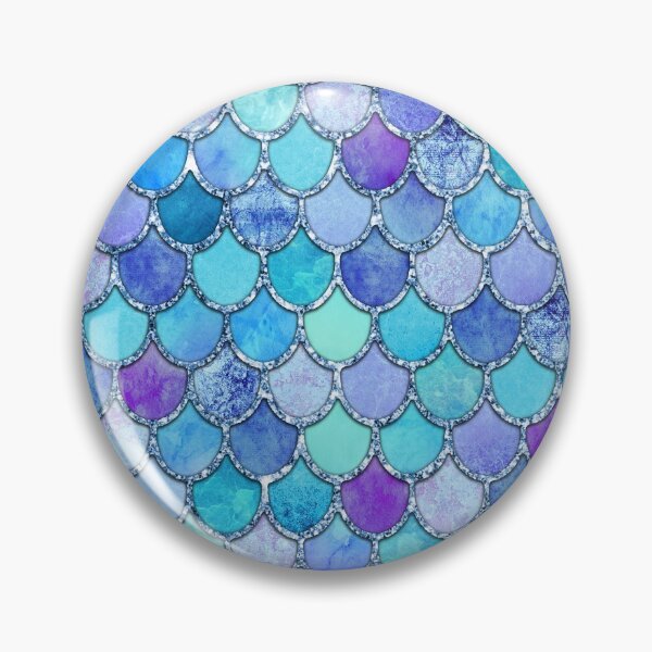 Item preview, Colorful Blues Mermaid Scales designed and sold by Gypsy  Queen.