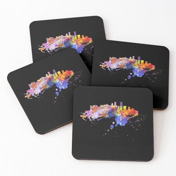 Item preview, Singapore Asia skyline in graffiti acrylic colors designed and sold by DerNerd.