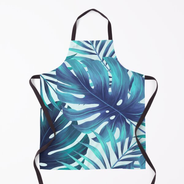 Item preview, blue exotic leaves designed and sold by haroulita.