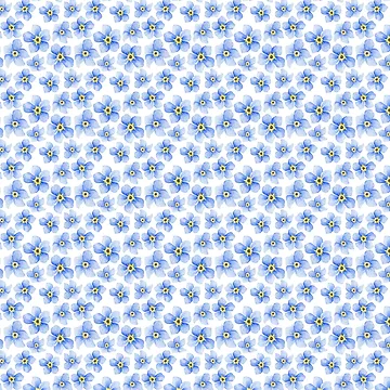 Artwork thumbnail, Forget Me Not Pattern by MakeMerry