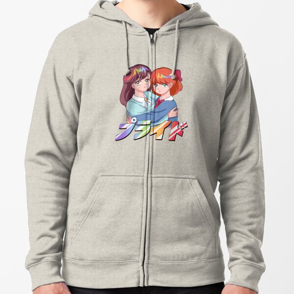 80s retro vaporwave citypop anime" zipped hoodiejieul