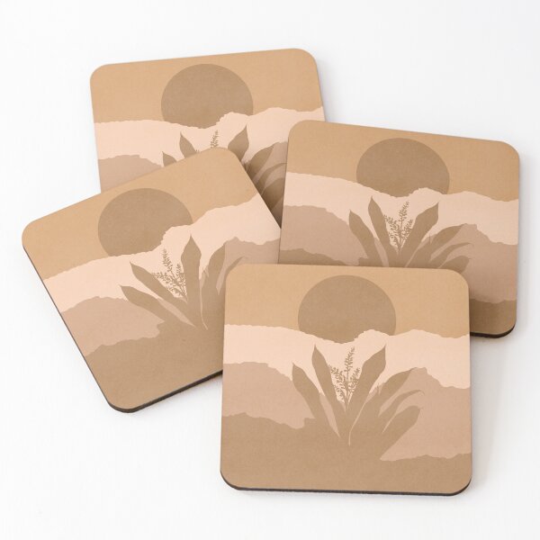 Item preview, Sunset in the desert - minimal earth tones art #79 designed and sold by Lola Terracota.
