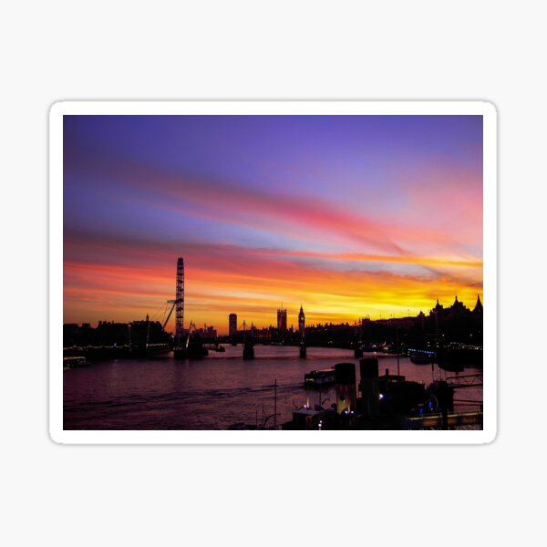 London at Sunset 2 Sticker