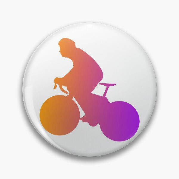 Item preview, Climbing Road Cyclist  Orange Purple Gradient designed and sold by RabeDesigns.