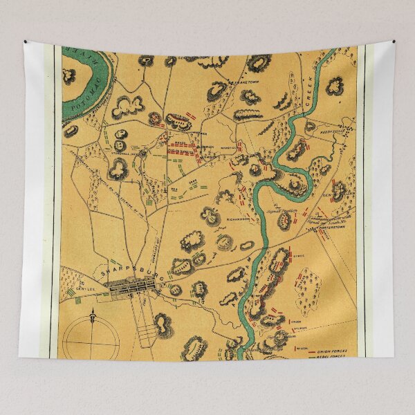 Item preview, Antietam Sharpsburg and Vicinity (1865) designed and sold by TheWildWildWest.