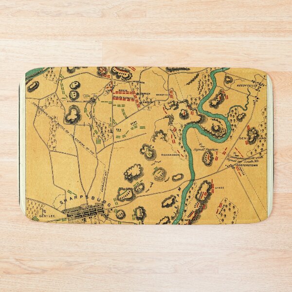 Item preview, Antietam Sharpsburg and Vicinity (1865) designed and sold by TheWildWildWest.