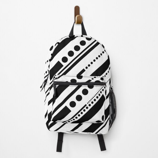 Item preview, Dashes & Dots - Black on White designed and sold by LAEC-Shop.