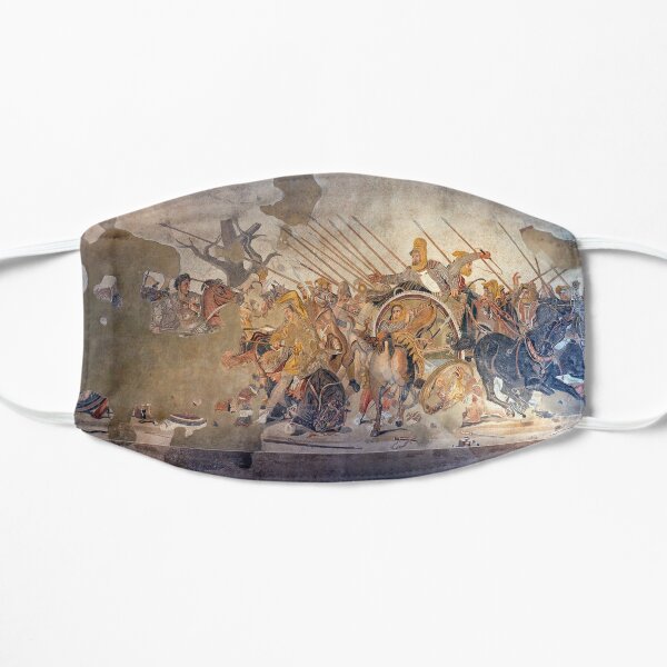 Battle of Alexander the Great and Darius III mosaic Mask