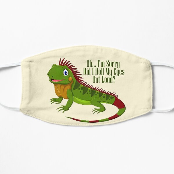 Funny Iguana Lizard Reptiles Zoology Herpetologist Mask