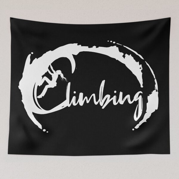 Item preview, Climbing lettering climbing gift for female climbers designed and sold by MadandMean.