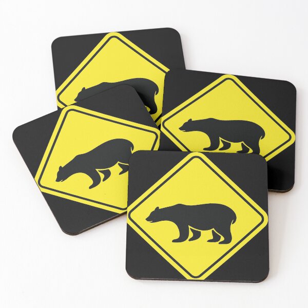 Item preview, Grizzly bear - road sign designed and sold by Zaibo.