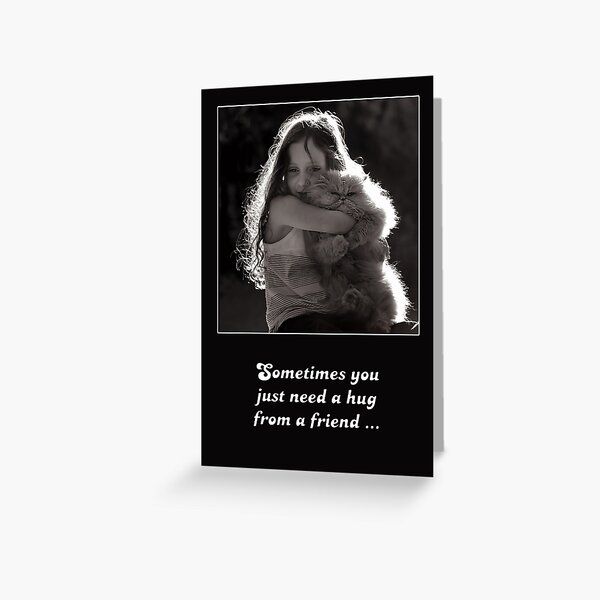 Sometimes you just need a hug from a friend ... Greeting Card