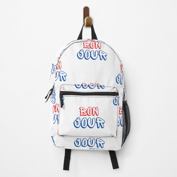 Item preview, French Bonjour shadowed in red and blue. designed and sold by DavJen.