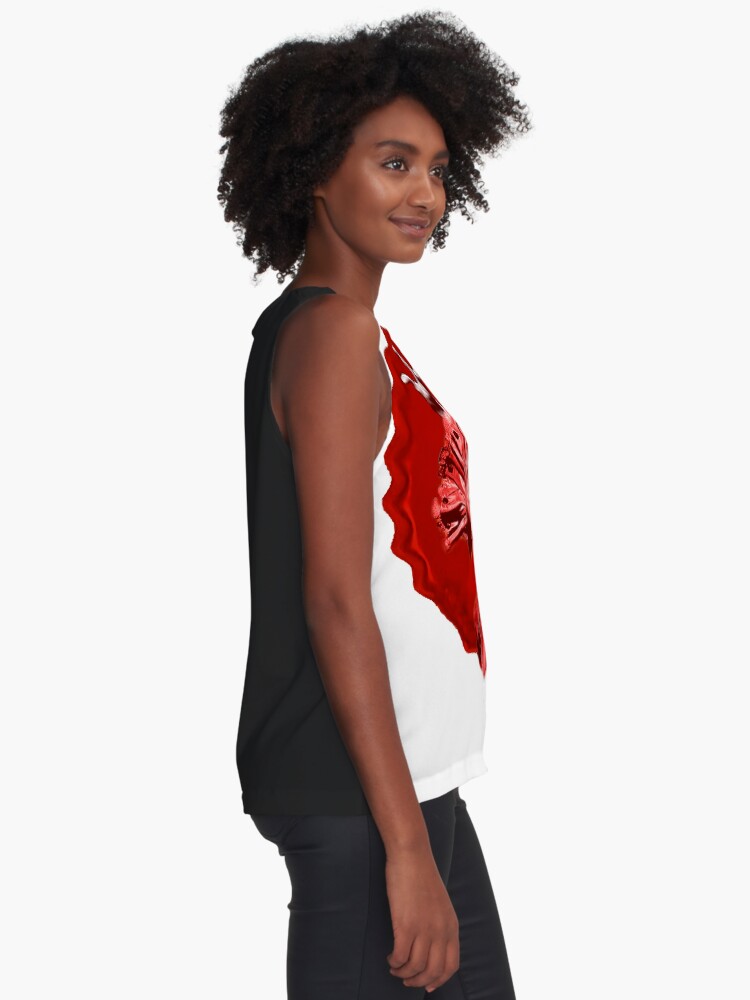 Vista alternativa de Blusa sin mangas Diseño Chapa Coca-Lola