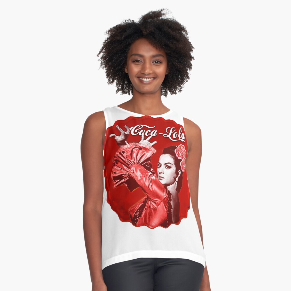 Diseño Chapa Coca-Lola Blusa sin mangas