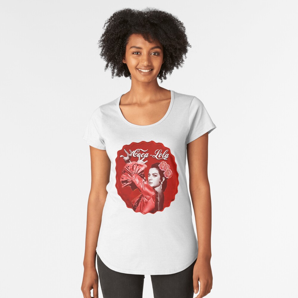 Vista previa del artículo con la obra «Camiseta premium de cuello ancho», diseñado y vendido por danimota.