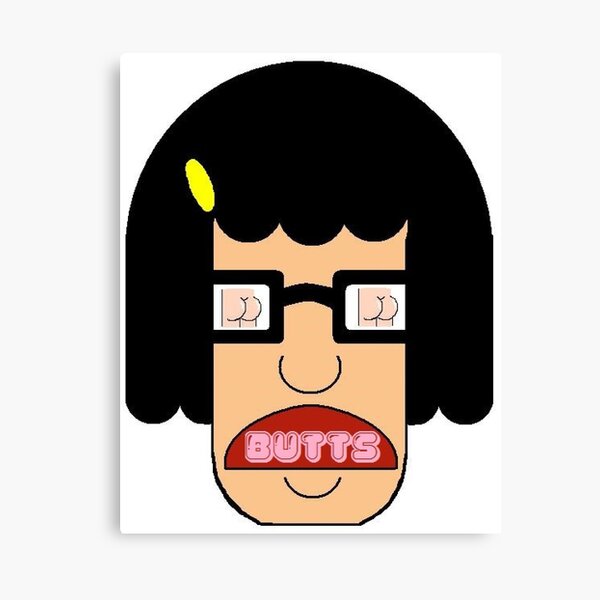 Butt Cartoon Canvas Prints Redbubble