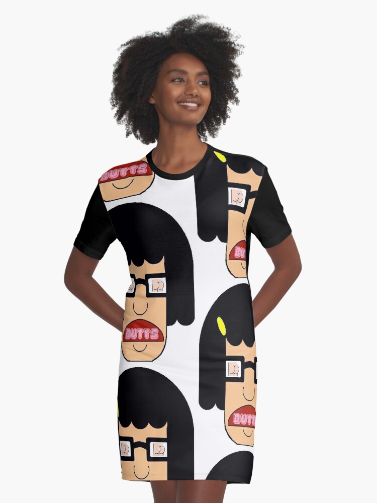 Bob's Burgers Tina I Love Butts Hooded Dress