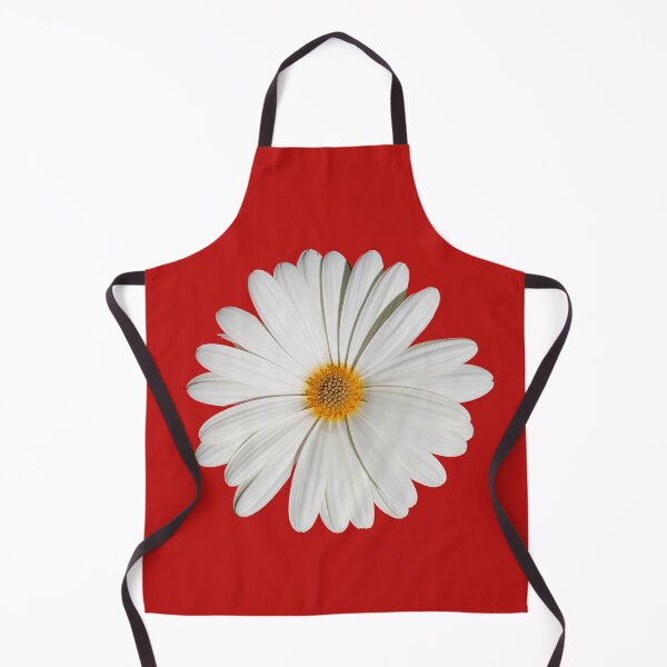 Item preview, Single White Daisy with White Petals and Orange Centre designed and sold by KALEIDOSCOPE UK.