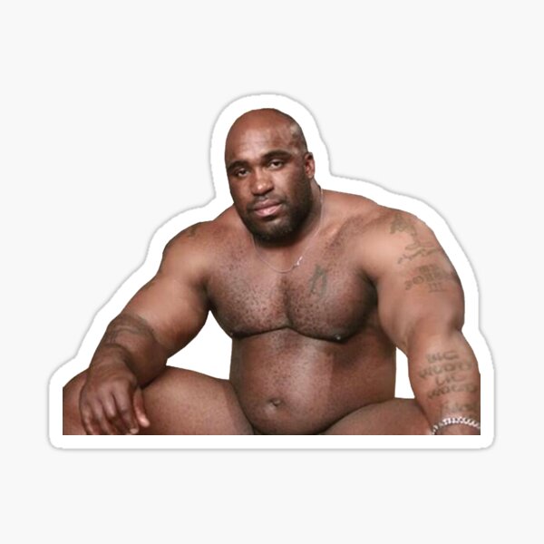 Barry Wood sitting on bed White Background Sticker