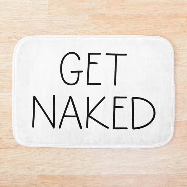 Get Naked White Bath Mat