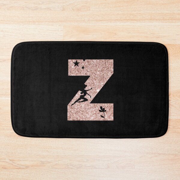 Item preview, Letter Z Rose Gold Glitter Fairy Monogram designed and sold by JaneApril.