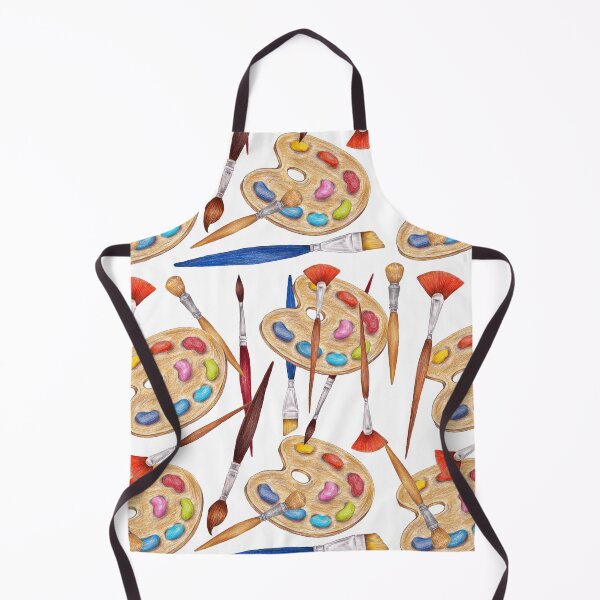 pattern palette with brushes Apron