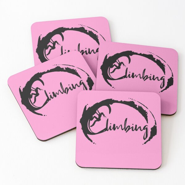 Item preview, Climbing motif lettering with climbing girl climbing gift bouldering designed and sold by MadandMean.