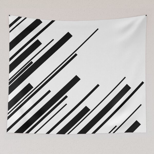 Item preview, Diagonals - Black on White designed and sold by LAEC-Shop.