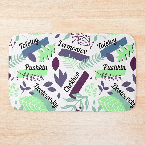 Item preview, 5 Great Russian Authors Tolstoy, Pushkin, Dostoevsky, Lermontov, Chekhov  | Cute Seamless Pattern designed and sold by EarlessPierre.