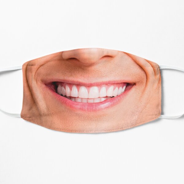 White Teeth Face Masks Redbubble - evil white teeth grin black skin roblox