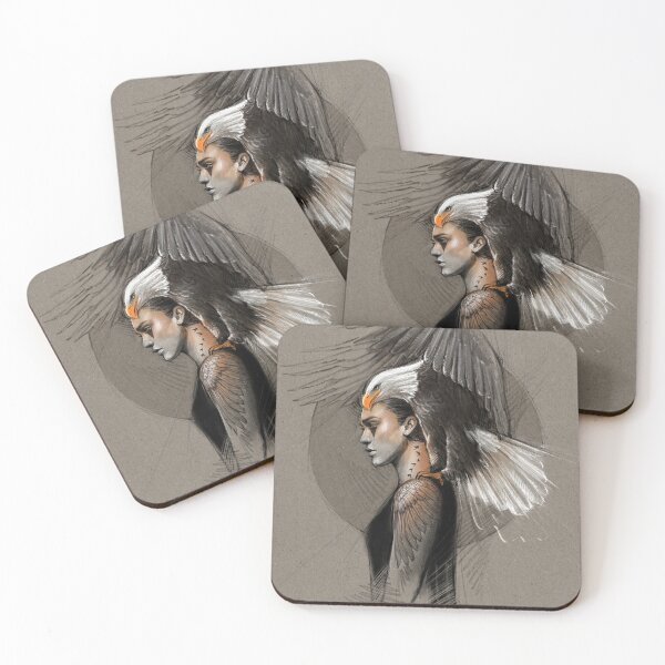 LET YOUR WINGS GROW 2 Untersetzer (4er Set)