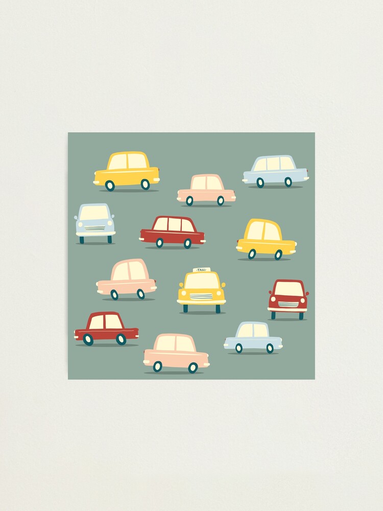 Alternate view of Vintage Retro Motor Cars Photographic Print