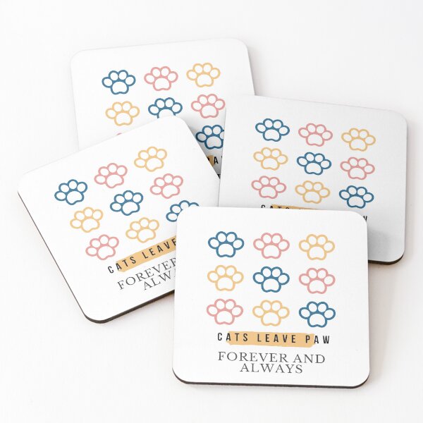 Item preview, Cats leave paw prints in your heart, forever and always | Cats Lover designed and sold by The Full Cart.