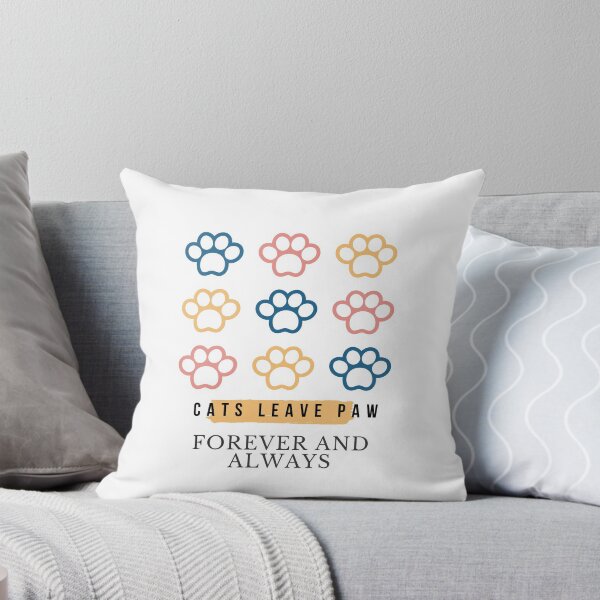 Item preview, Cats leave paw prints in your heart, forever and always | Cats Lover designed and sold by The Full Cart.