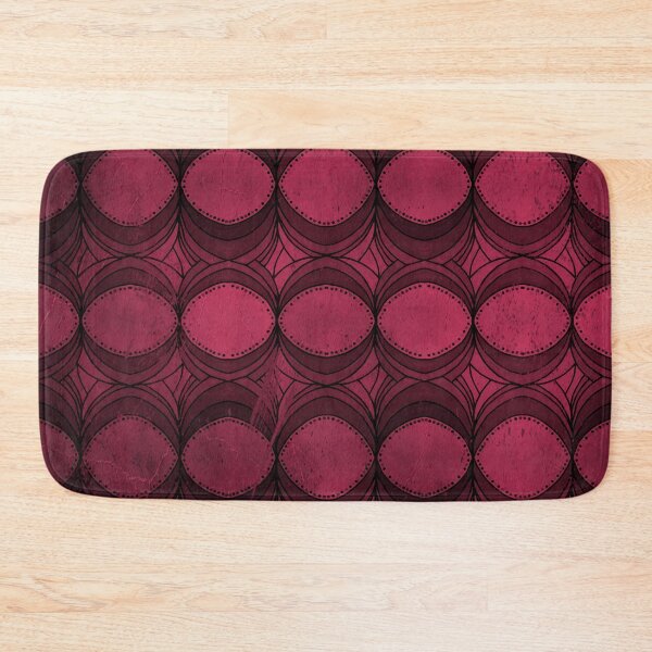 Item preview, Geometrical Patched Pattern in Shades of Pink - Worn or Denim Look designed and sold by ckylin.