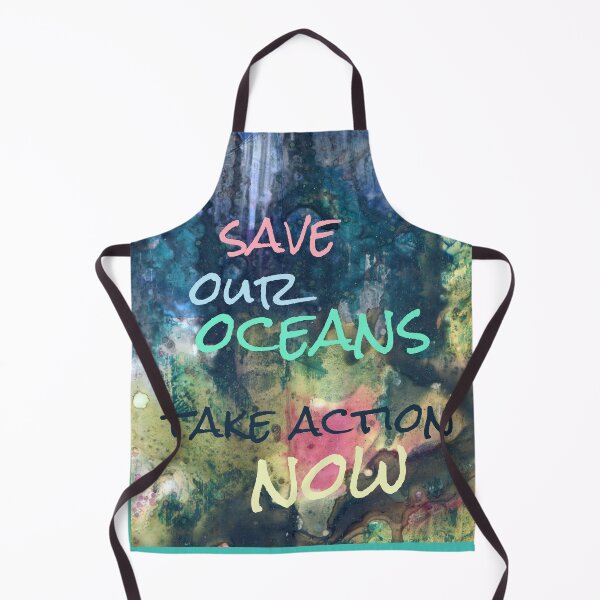 Item preview, Save Our Oceans Take Action Now Ink on Yupo designed and sold by Heatherian.