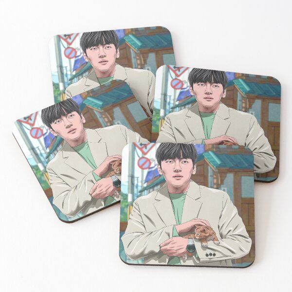 Item preview, Ji Chang Wook with the kitten designed and sold by Kryptonite-Arts.