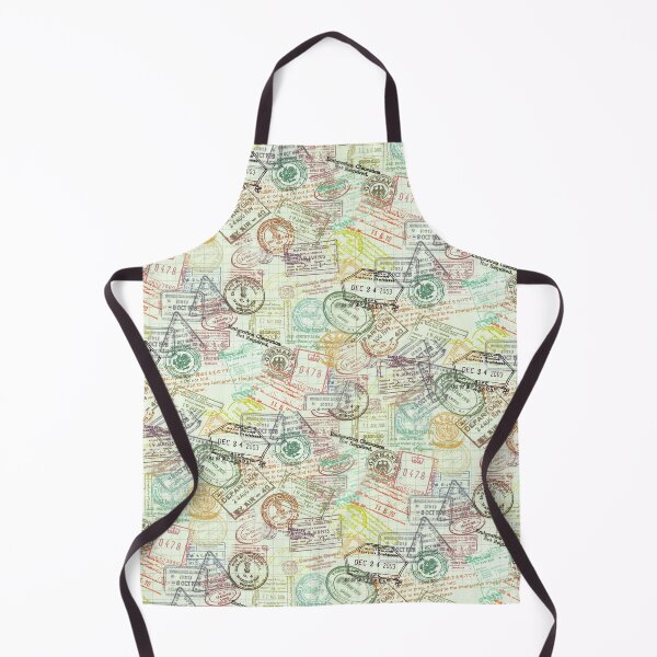 Item preview, Passport Stamps Pattern designed and sold by junkydotcom.