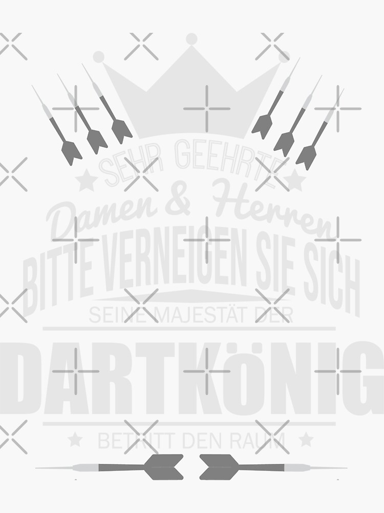 "Darts King Darts Player Darts Tournament" Sticker for Sale by FY83 Redbubble