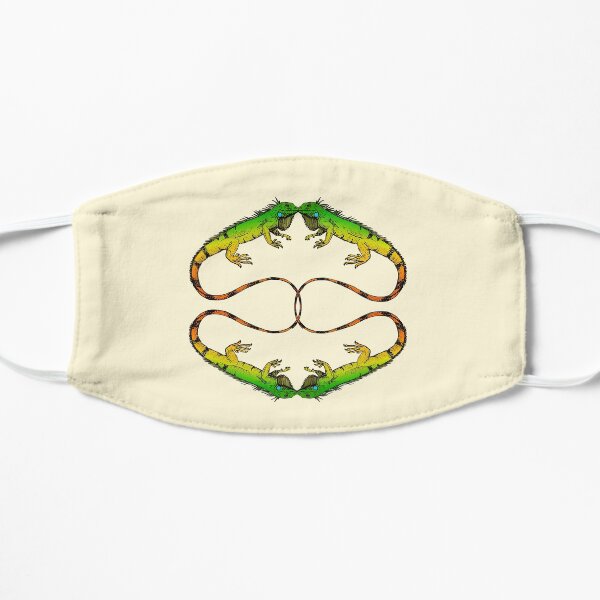 Funny Iguanas Kiss Lizard Reptiles Zoology Herpetologist Mask