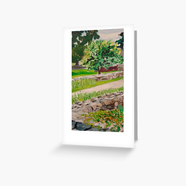 Weir Farm Sunken Garden panel 1 Greeting Card