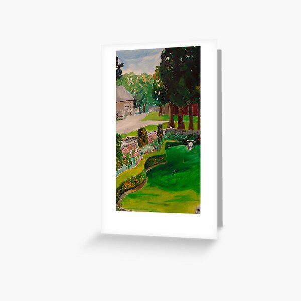 Weir Farm Sunken garden Panel 2 Greeting Card