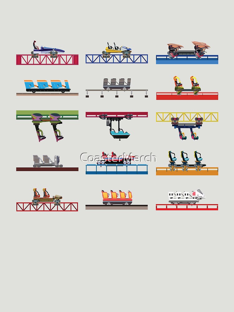 Cedar Point Coaster Cars Design by CoasterMerch