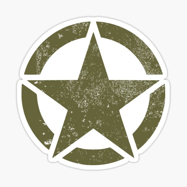 WW2 US Army Logo (distressed) Sticker