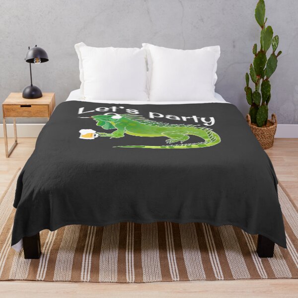Item preview, Funny Iguana Let's Party Beer Cigarette Music Lizard Reptiles Zoology Herpetologist  designed and sold by TopTeeShop.