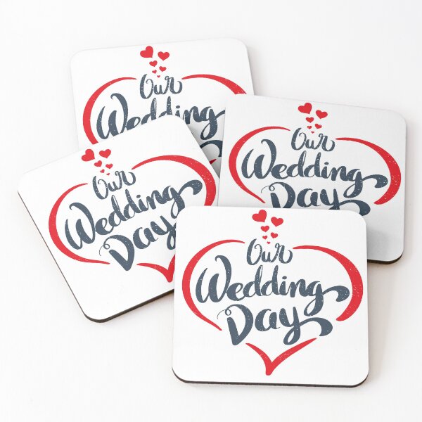 Item preview, Our wedding day lettering in heart designed and sold by ShutterKapan.