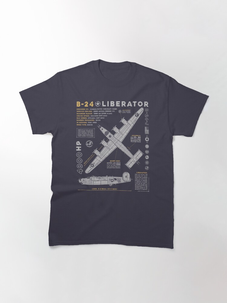 "B-24 Liberator" T-shirt By 909Apparel | Redbubble