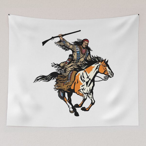 Item preview, Native Indian Warrior designed and sold by PurpleTank.